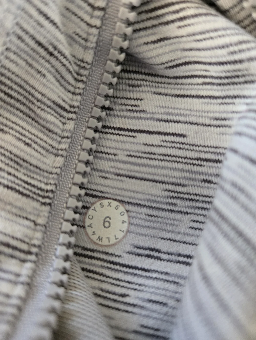 Lululemon Define Jacket Gray Space Dye Size 6 - Picture 5 of 6